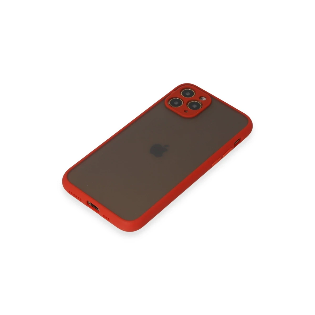 Apple iPhone 11 Pro Kılıf Montreal Silikon Kapak - Kırmızı