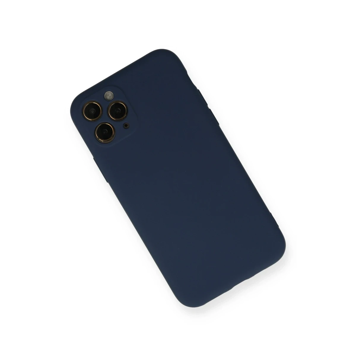 Apple iPhone 11 Pro Kılıf Nano içi Kadife Silikon - Lacivert