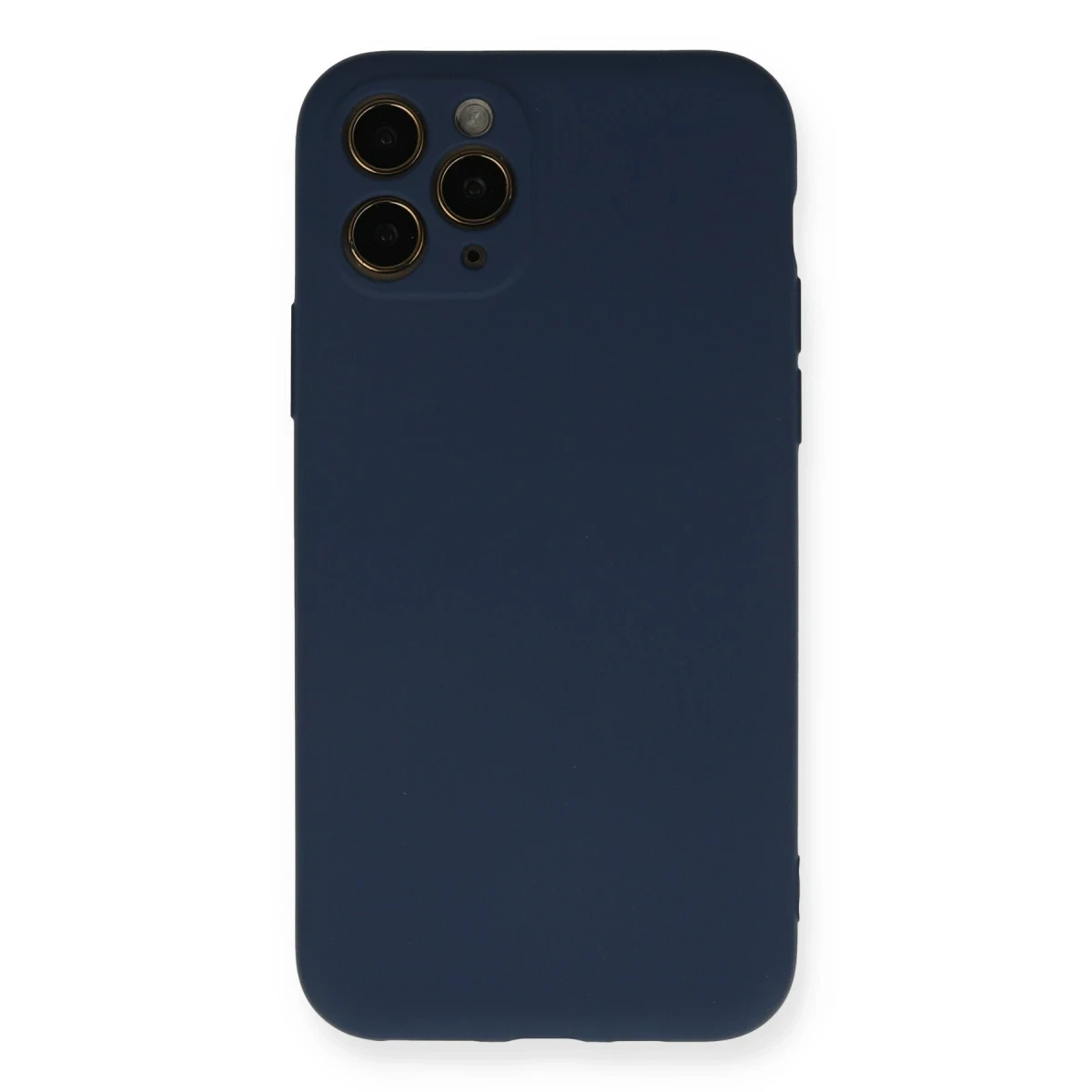 Apple iPhone 11 Pro Kılıf Nano içi Kadife Silikon - Lacivert