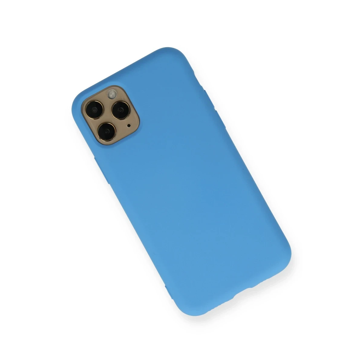 Apple iPhone 11 Pro Kılıf Nano içi Kadife Silikon - Mavi