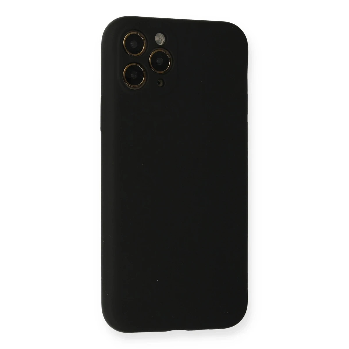 Apple iPhone 11 Pro Kılıf Nano içi Kadife Silikon - Siyah