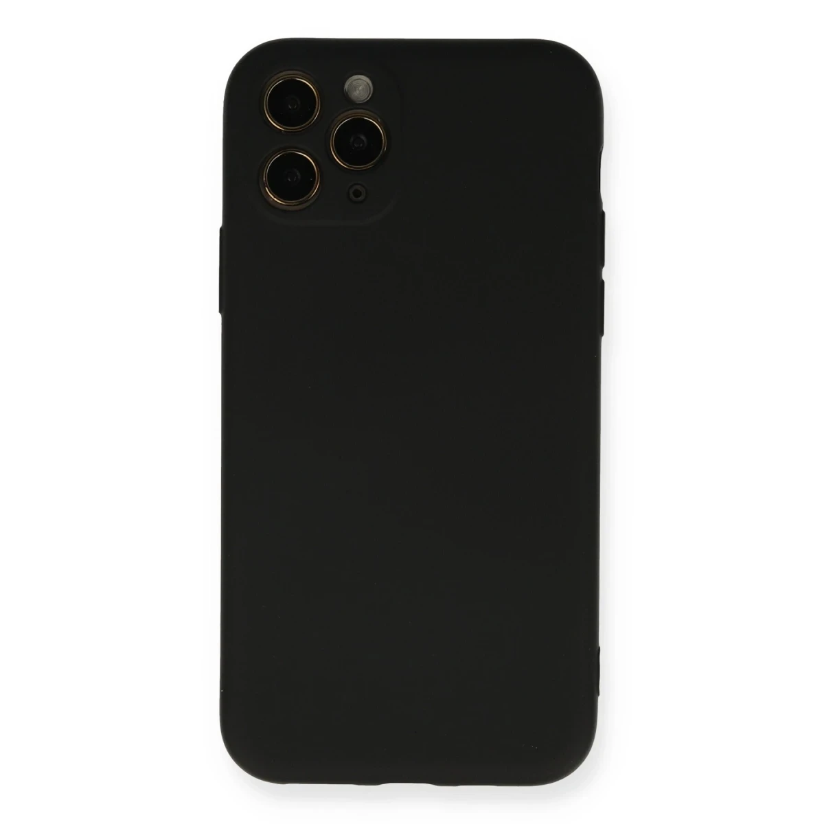Apple iPhone 11 Pro Kılıf Nano içi Kadife Silikon - Siyah
