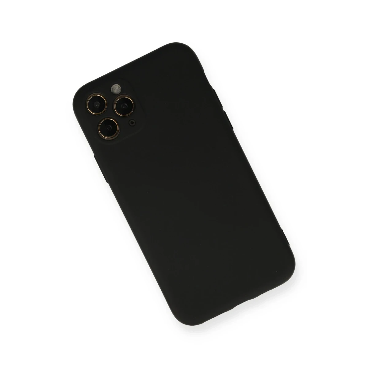 Apple iPhone 11 Pro Kılıf Nano içi Kadife Silikon - Siyah