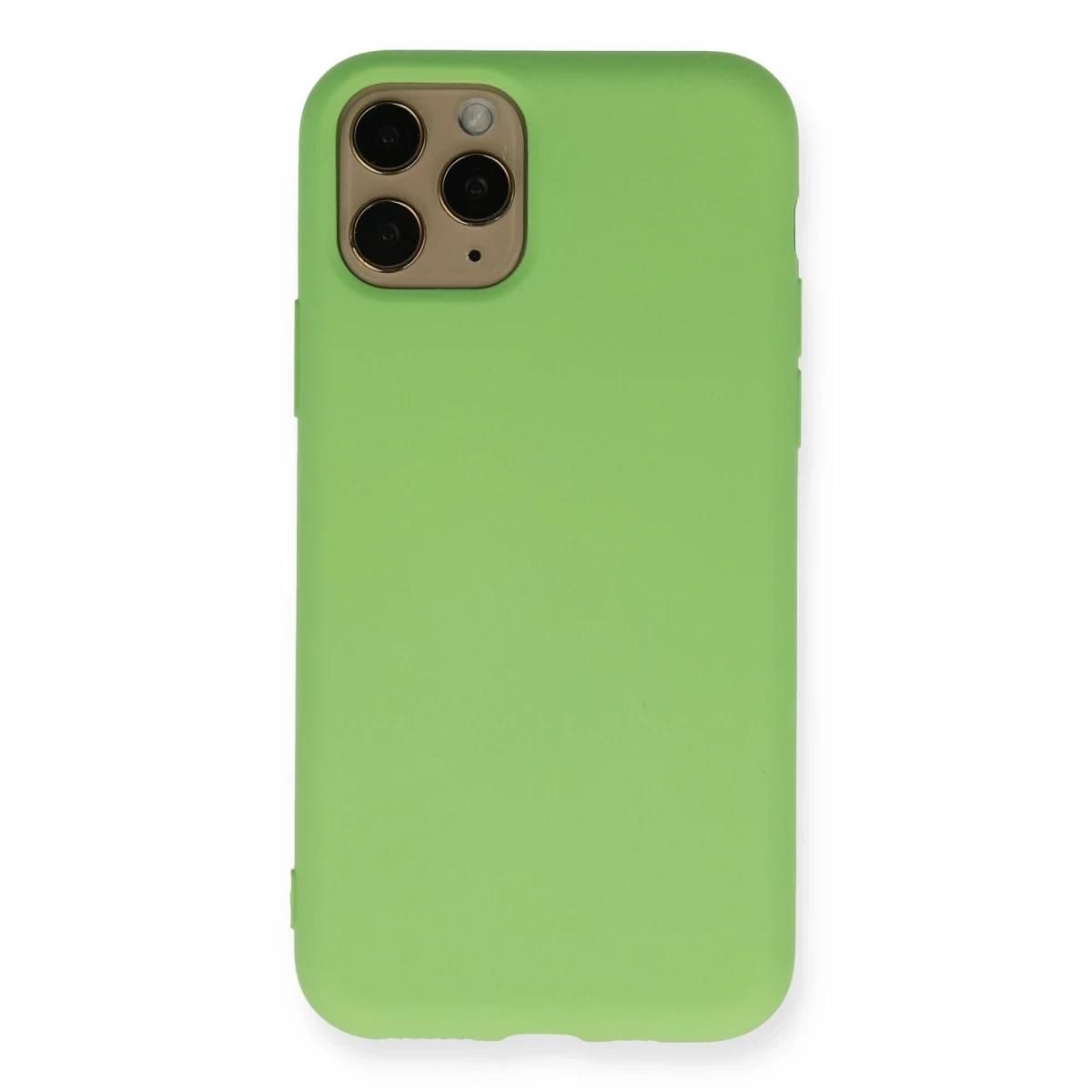 Apple iPhone 11 Pro Kılıf Nano içi Kadife Silikon - Yeşil