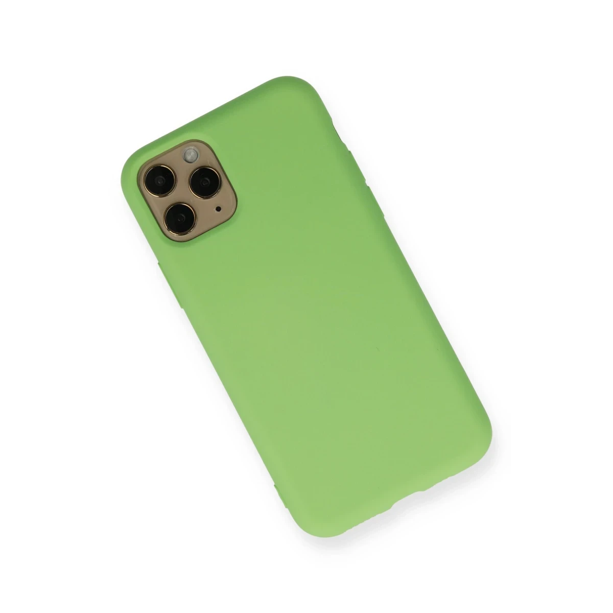 Apple iPhone 11 Pro Kılıf Nano içi Kadife Silikon - Yeşil