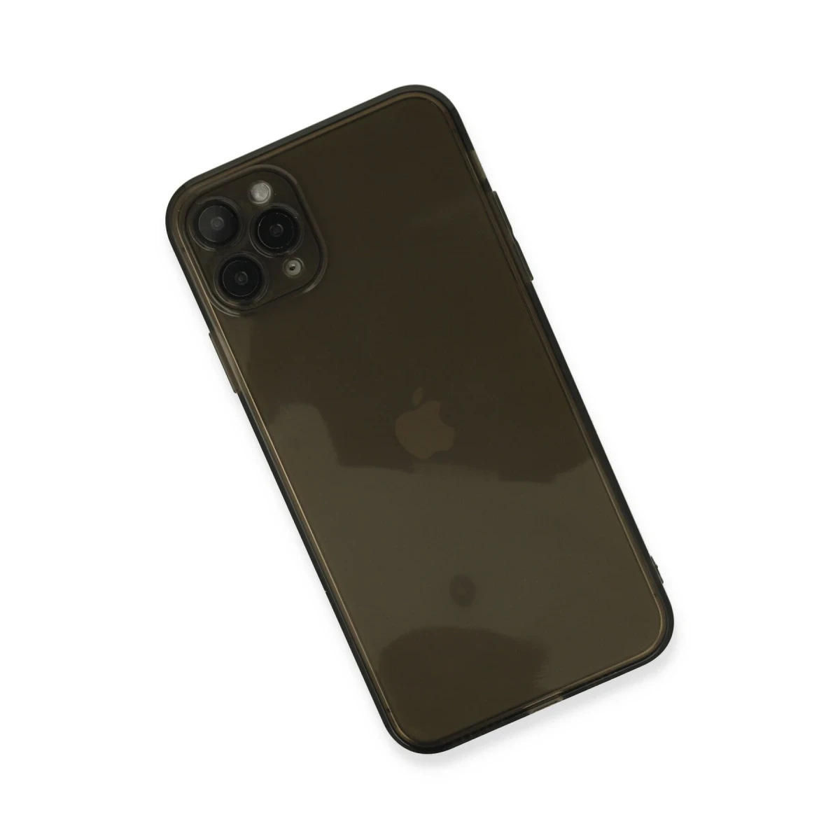 Apple iPhone 11 Pro Max Kılıf Fly Lens Silikon - Siyah