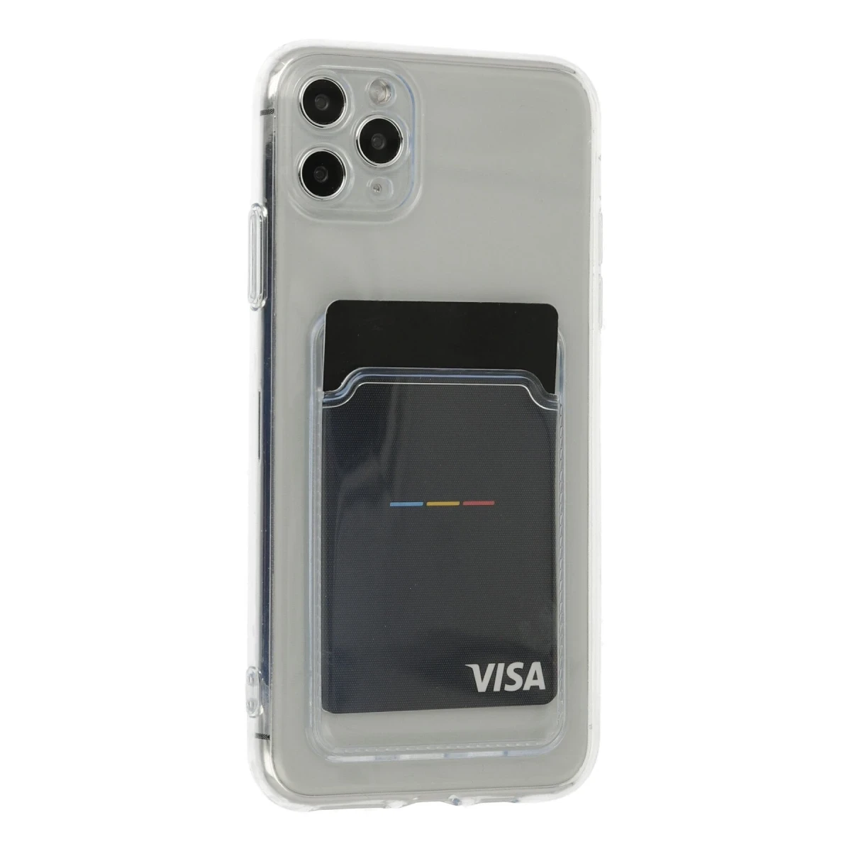 Apple iPhone 11 Pro Max Kılıf Kart Şeffaf Silikon - Şeffaf