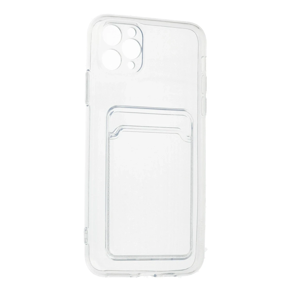 Apple iPhone 11 Pro Max Kılıf Kart Şeffaf Silikon - Şeffaf
