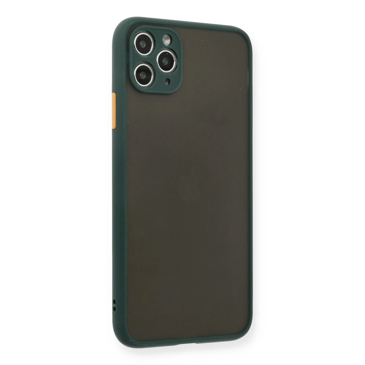 Apple iPhone 11 Pro Max Kılıf Montreal Silikon Kapak - Yeşil