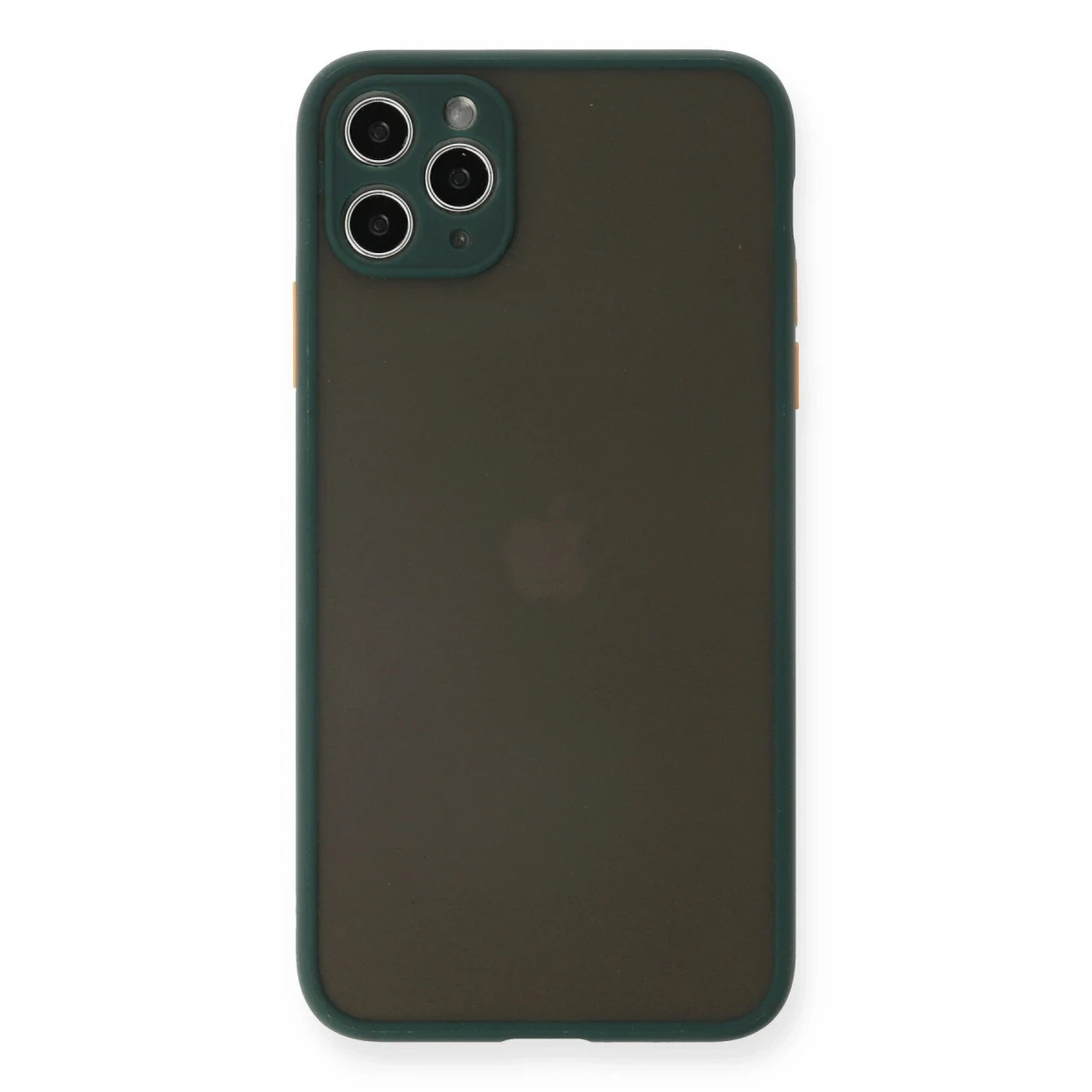 Apple iPhone 11 Pro Max Kılıf Montreal Silikon Kapak - Yeşil