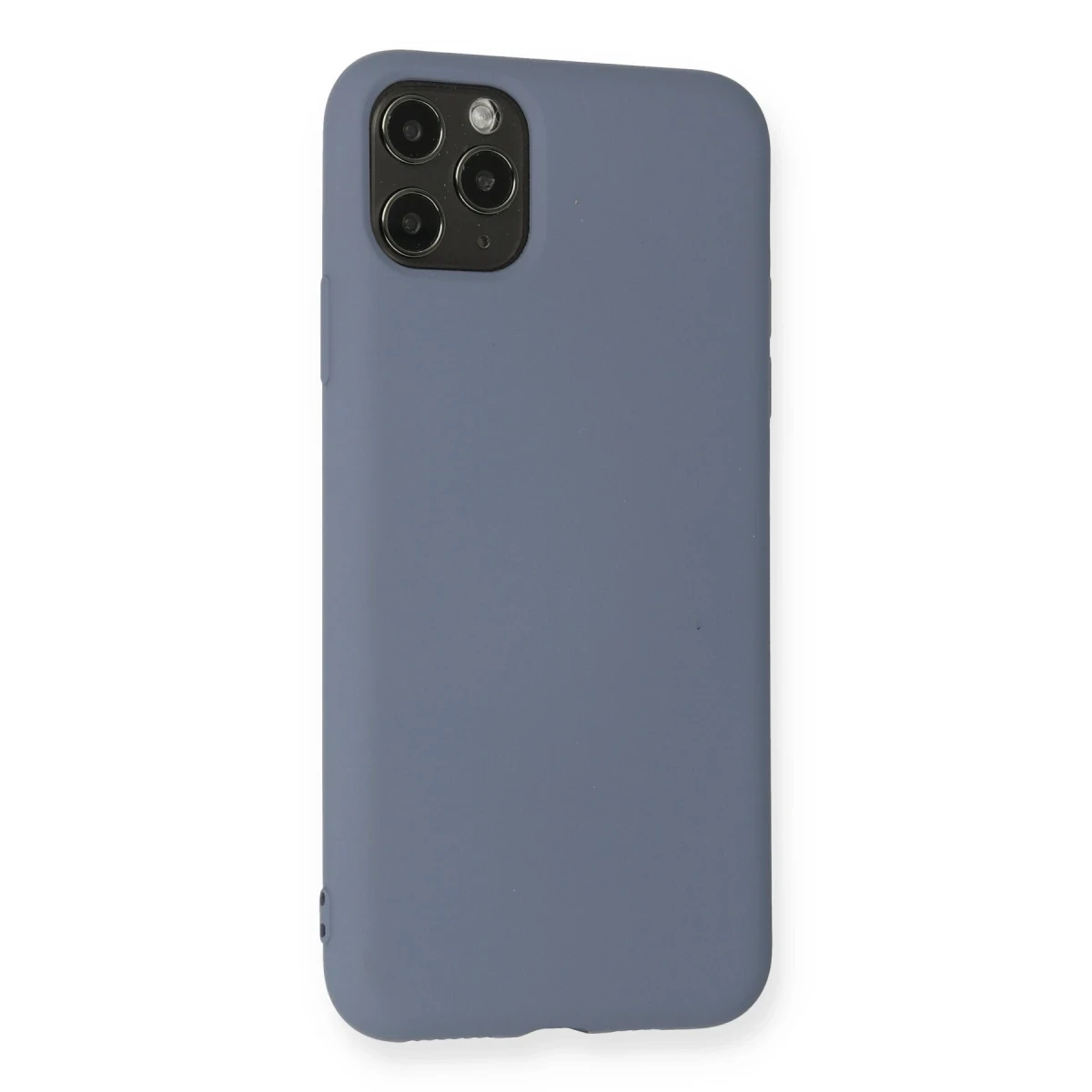 Apple iPhone 11 Pro Max Kılıf Nano içi Kadife Silikon - Gri