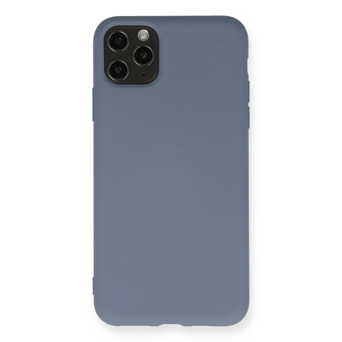 Apple iPhone 11 Pro Max Kılıf Nano içi Kadife Silikon - Gri