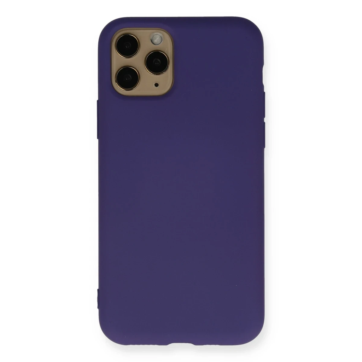 Apple iPhone 11 Pro Max Kılıf Nano içi Kadife Silikon - Mor