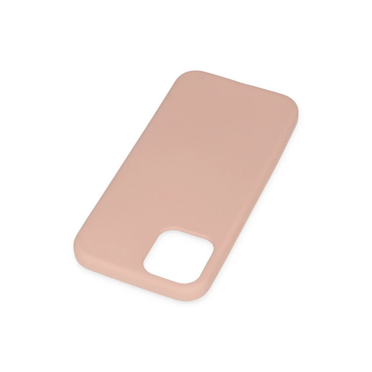 Apple iPhone 11 Pro Max Kılıf Nano içi Kadife Silikon - Pudra
