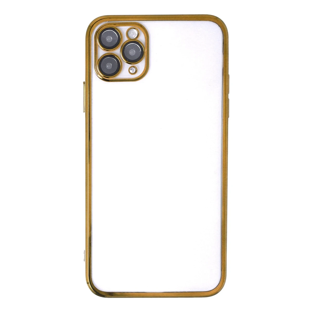 Apple iPhone 11 Pro Max Kılıf Razer Lensli Silikon - Gold