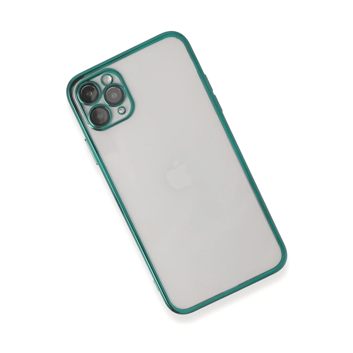 Apple iPhone 11 Pro Max Kılıf Razer Lensli Silikon - Yeşil