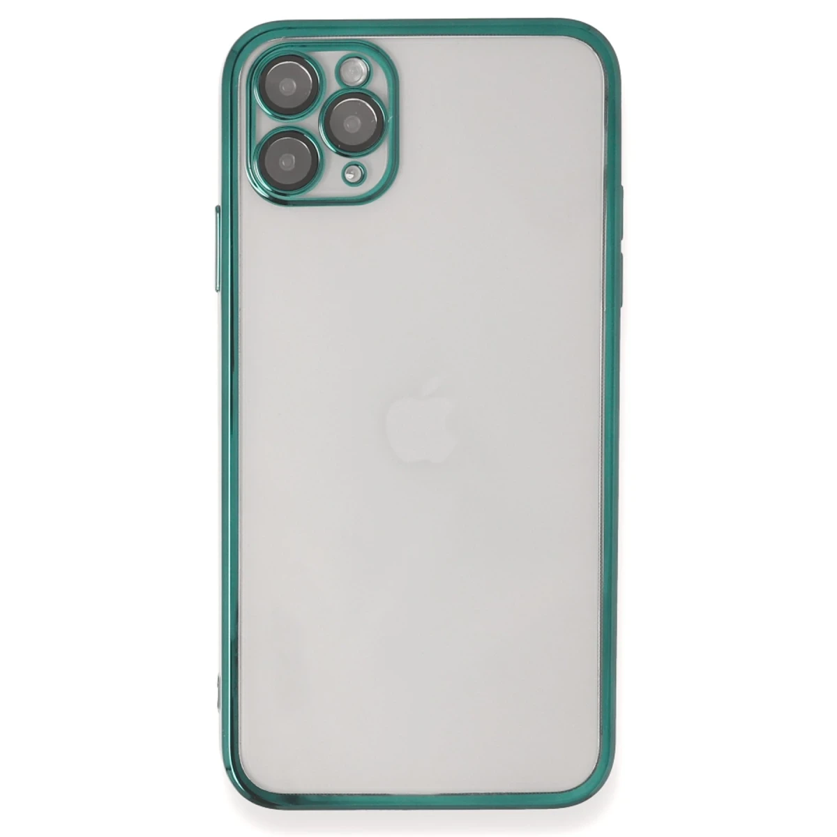 Apple iPhone 11 Pro Max Kılıf Razer Lensli Silikon - Yeşil