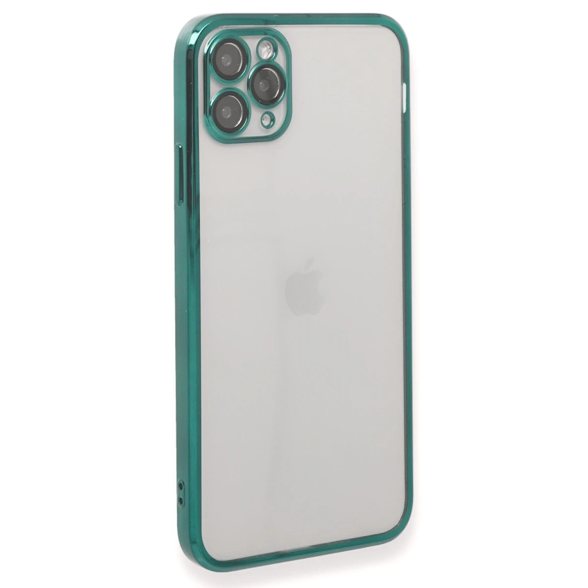 Apple iPhone 11 Pro Max Kılıf Razer Lensli Silikon - Yeşil