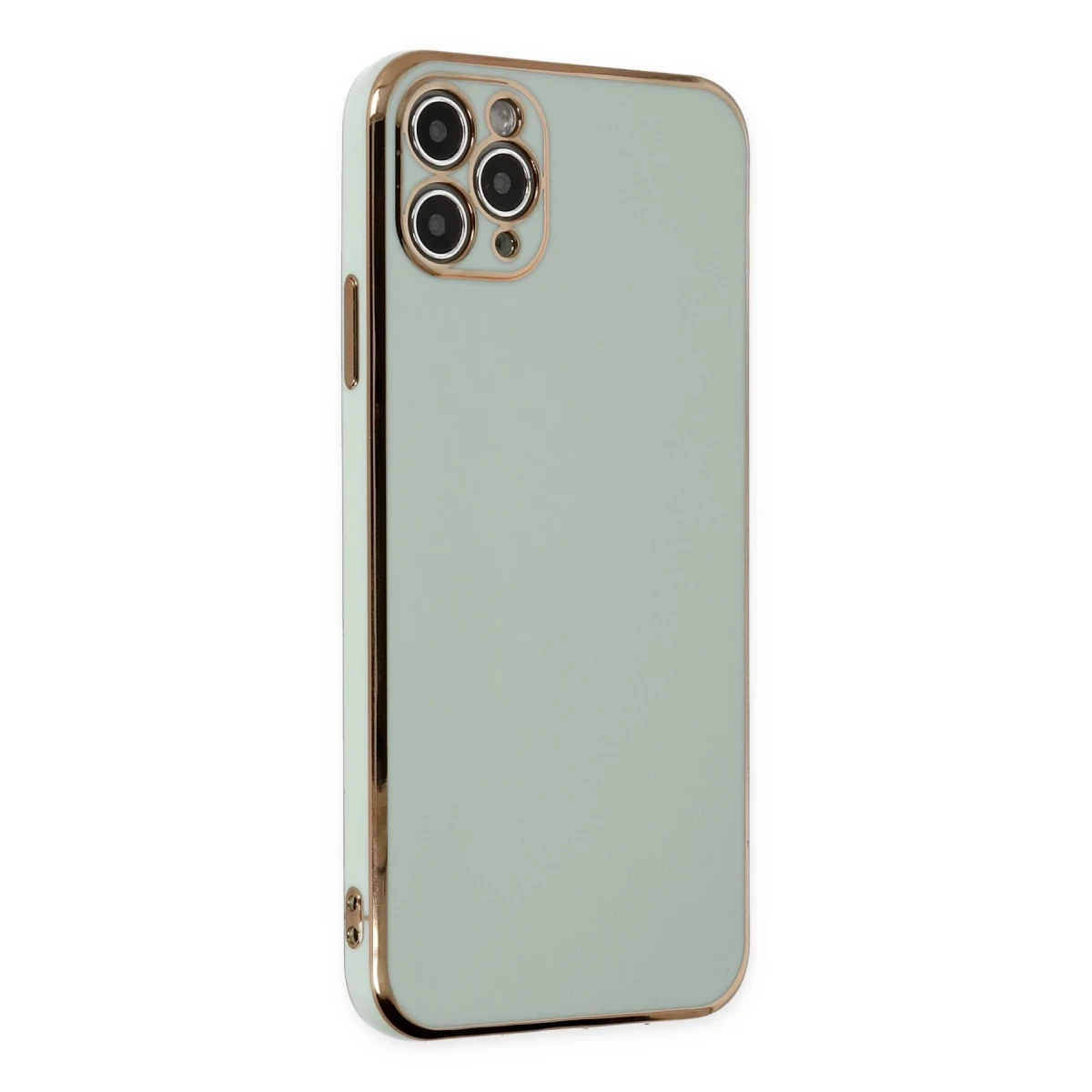 Apple iPhone 11 Pro Max Kılıf Volet Silikon - Açık Yeşil