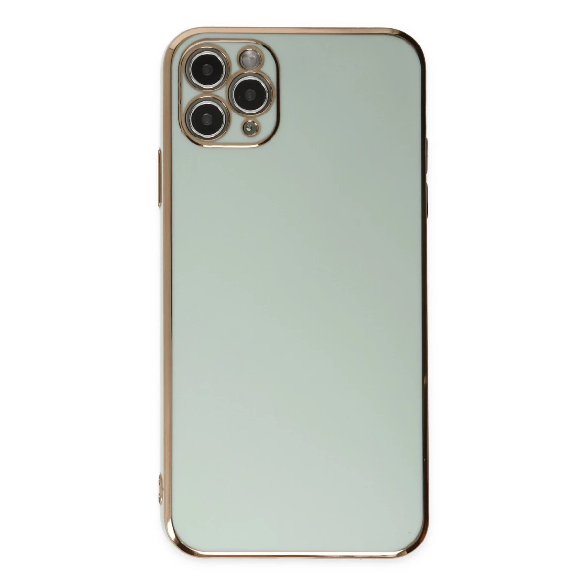 Apple iPhone 11 Pro Max Kılıf Volet Silikon - Açık Yeşil