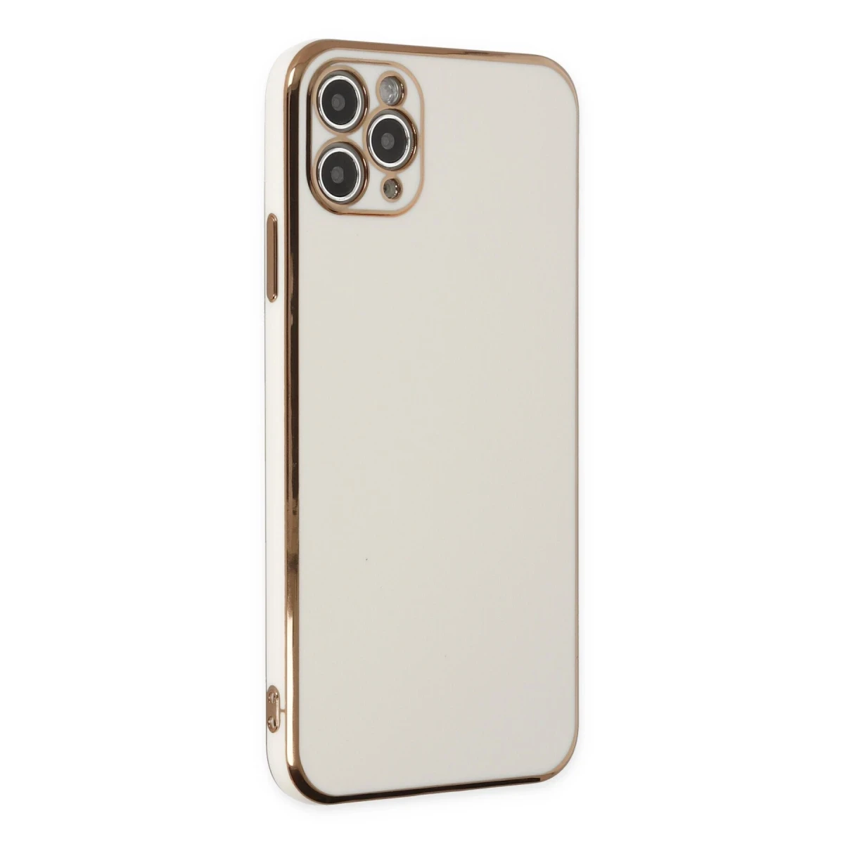 Apple iPhone 11 Pro Max Kılıf Volet Silikon - Beyaz