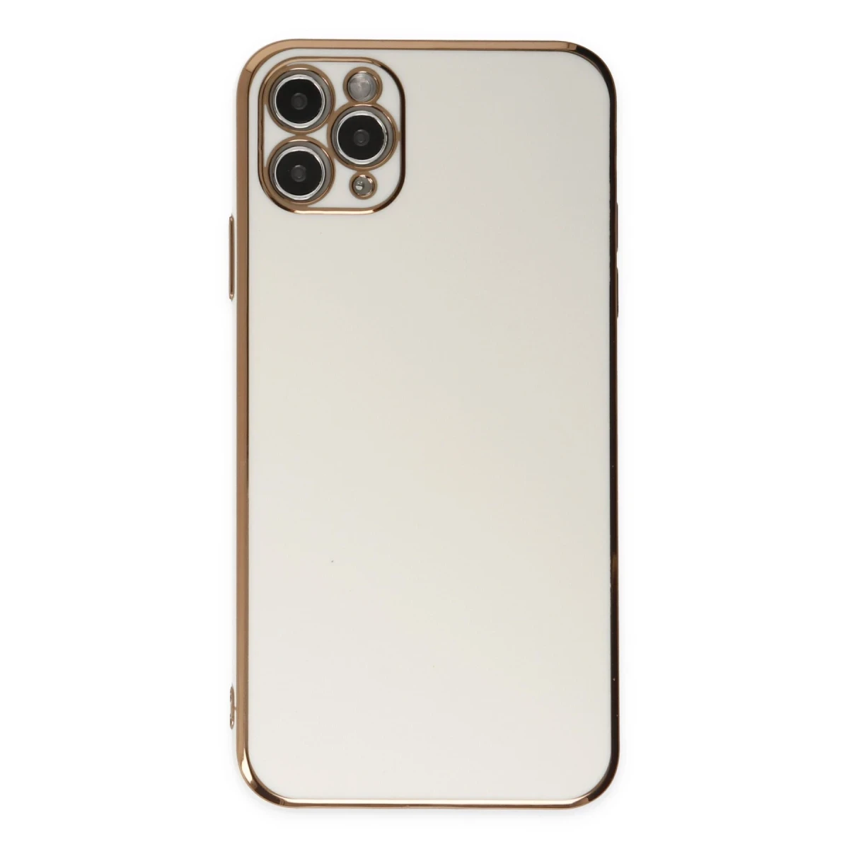 Apple iPhone 11 Pro Max Kılıf Volet Silikon - Beyaz