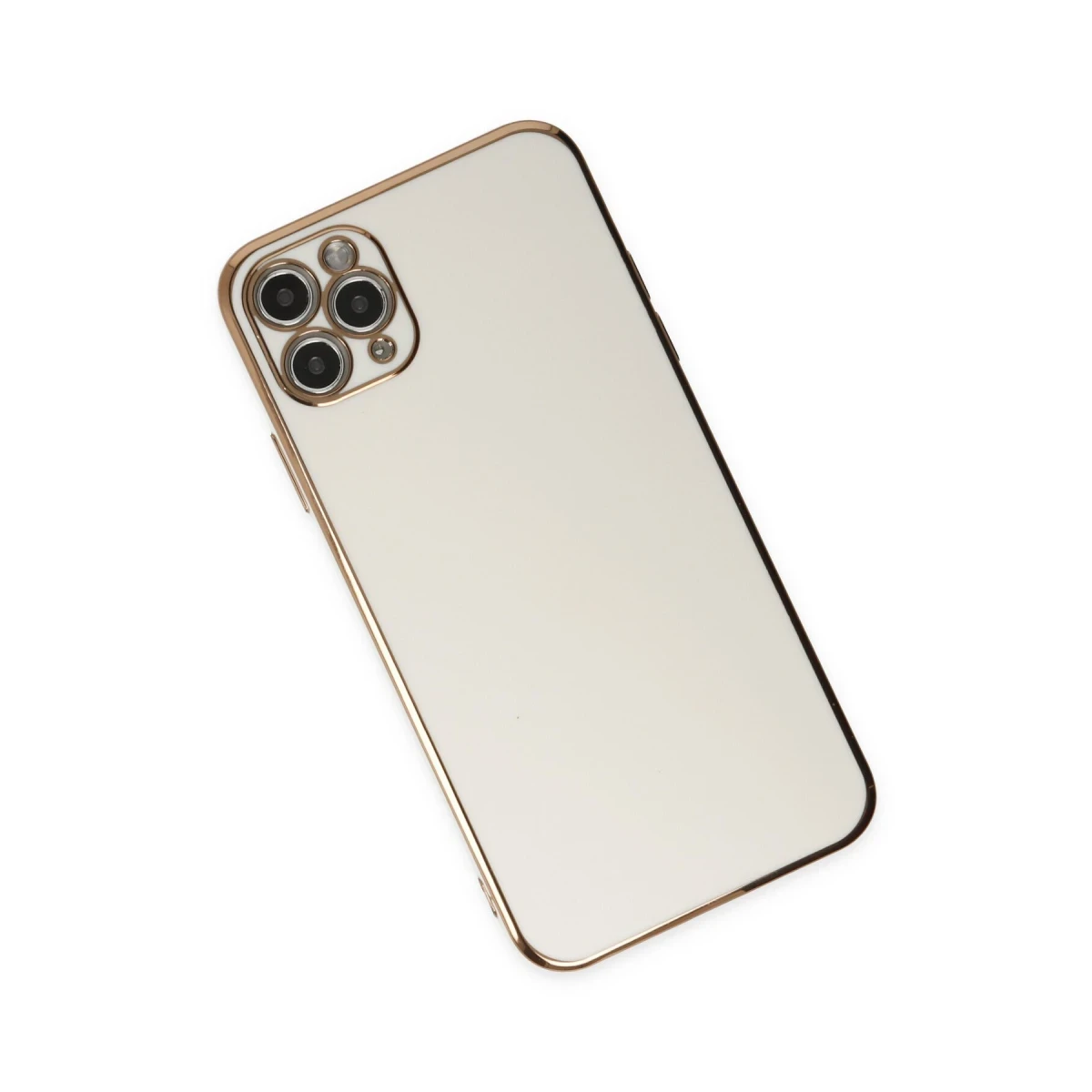 Apple iPhone 11 Pro Max Kılıf Volet Silikon - Beyaz