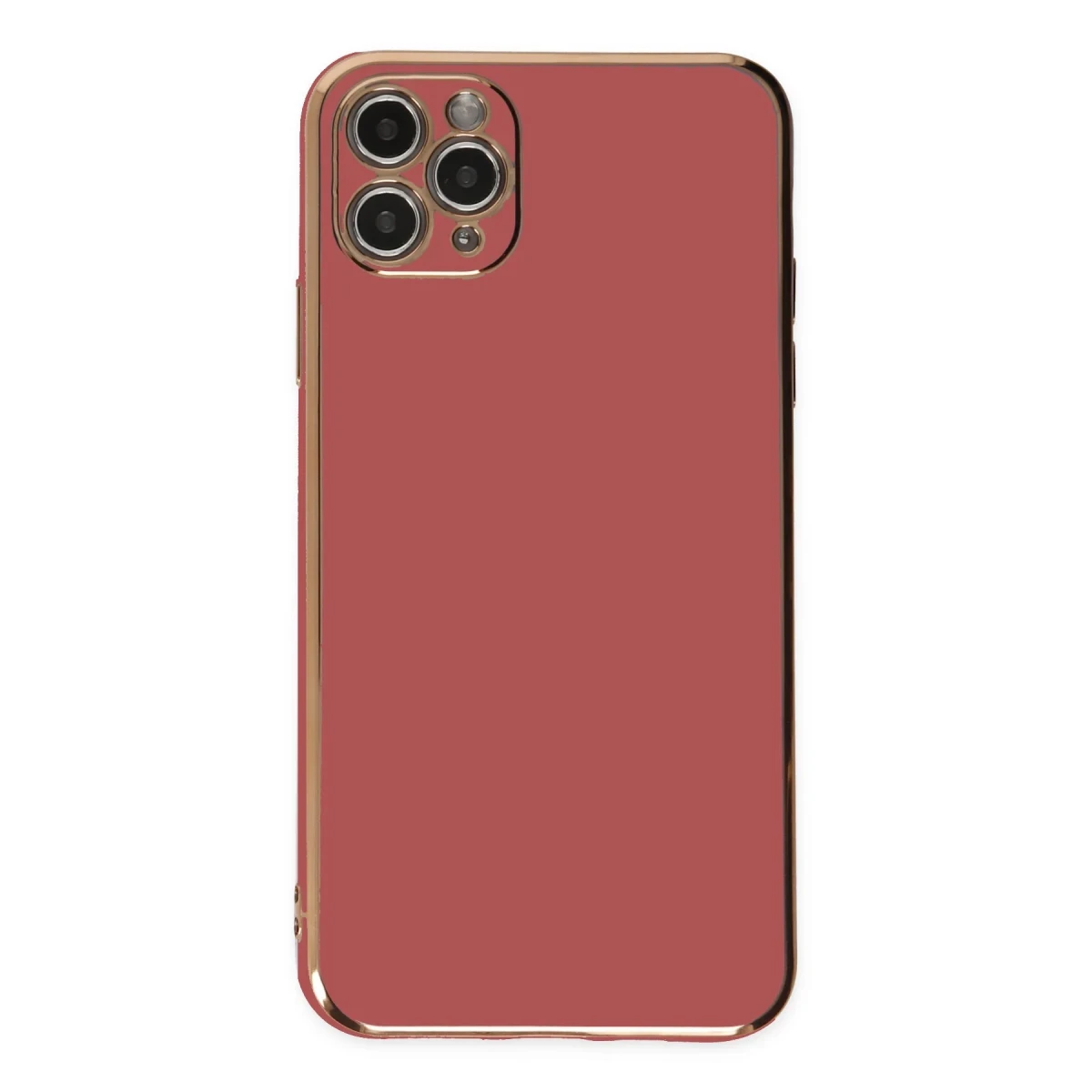 Apple iPhone 11 Pro Max Kılıf Volet Silikon - Kırmızı