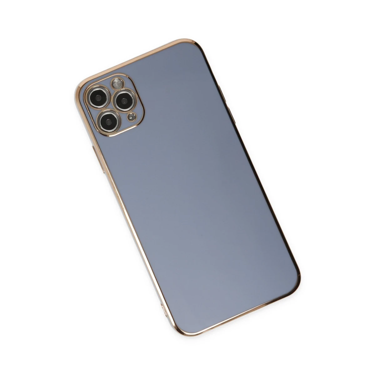 Apple iPhone 11 Pro Max Kılıf Volet Silikon - Mavi