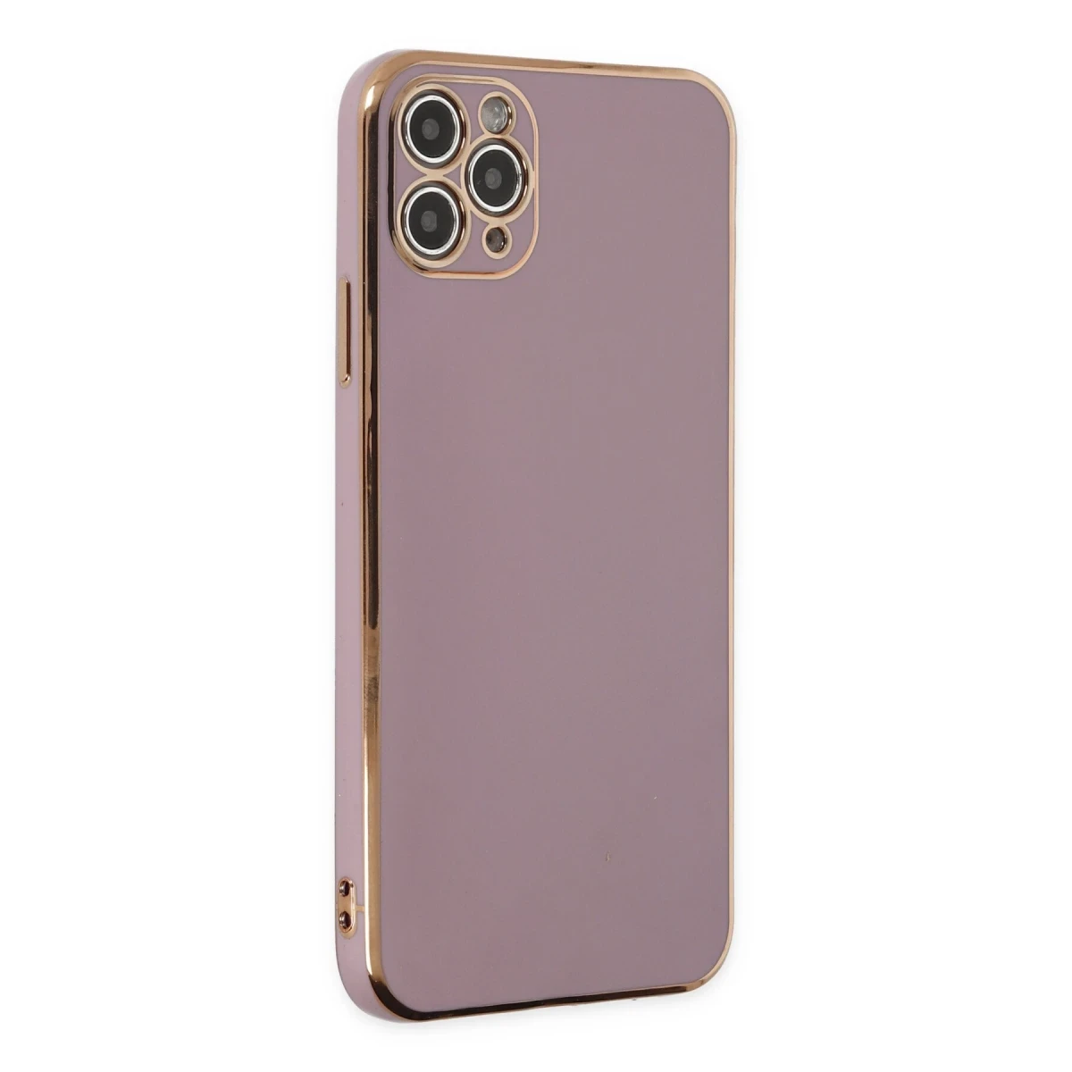 Apple iPhone 11 Pro Max Kılıf Volet Silikon - Mor