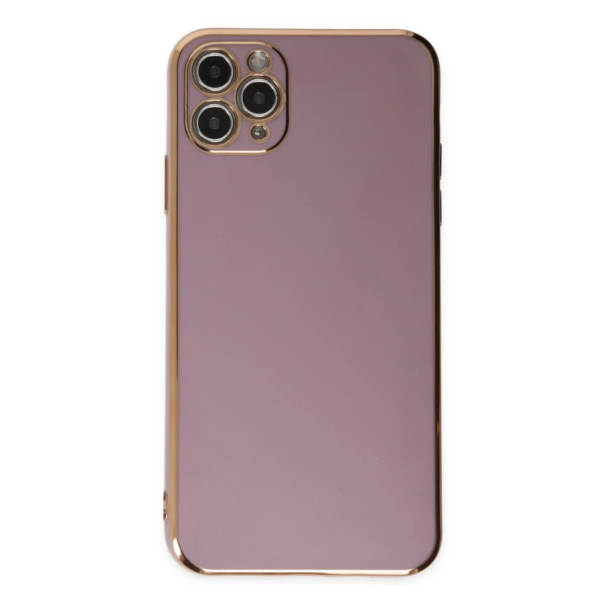 Apple iPhone 11 Pro Max Kılıf Volet Silikon - Mor
