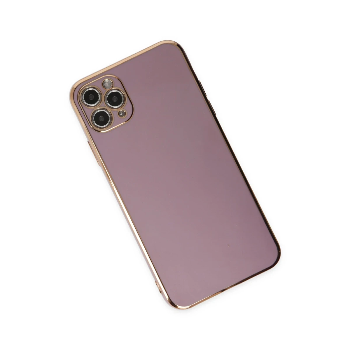 Apple iPhone 11 Pro Max Kılıf Volet Silikon - Mor
