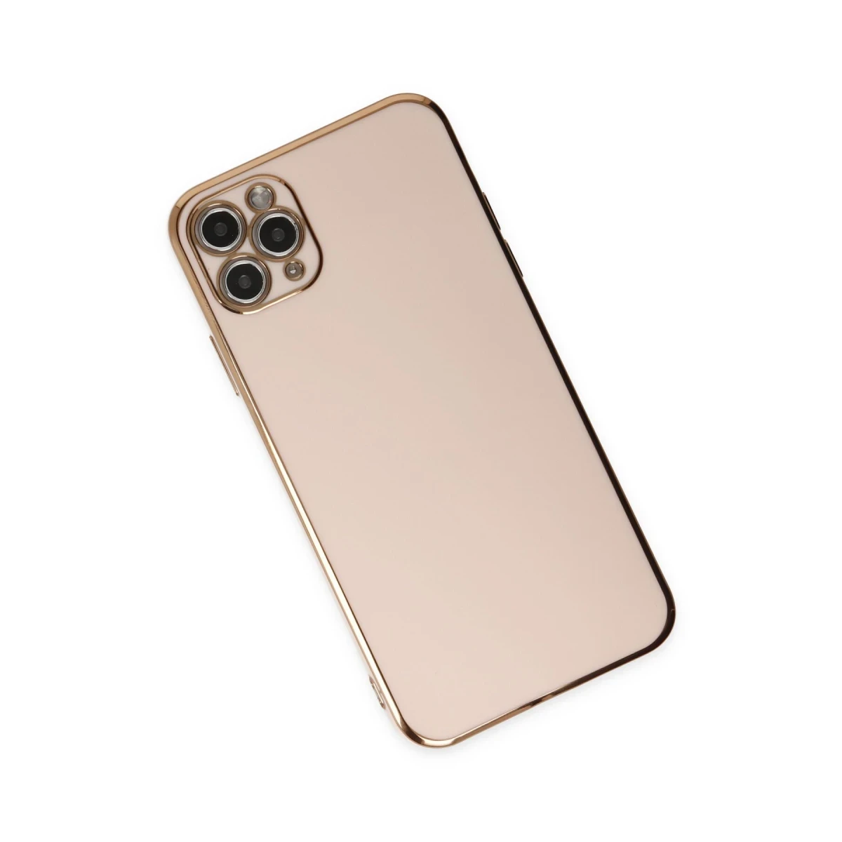Apple iPhone 11 Pro Max Kılıf Volet Silikon - Pembe