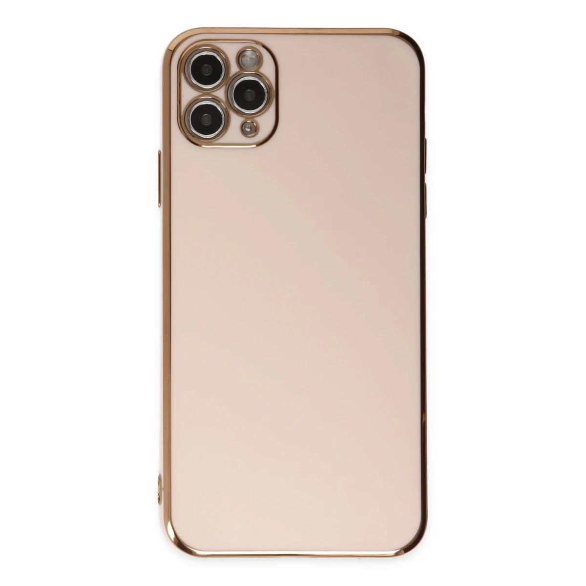 Apple iPhone 11 Pro Max Kılıf Volet Silikon - Pembe