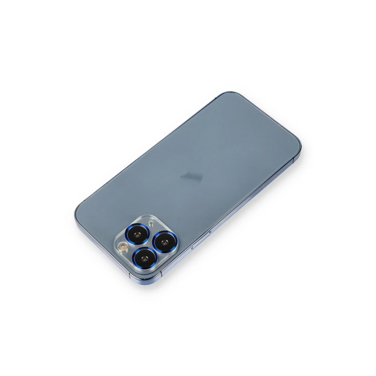 Apple iPhone 11 Pro Max Metal Kamera Lens Koruma Cam - Mavi