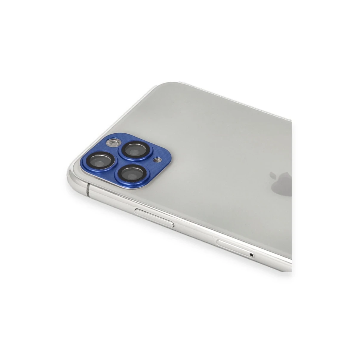 Apple iPhone 11 Pro Max Pers Alüminyum Kamera Lens - Lacivert