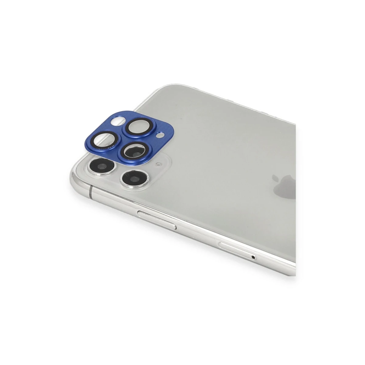 Apple iPhone 11 Pro Max Pers Alüminyum Kamera Lens - Lacivert