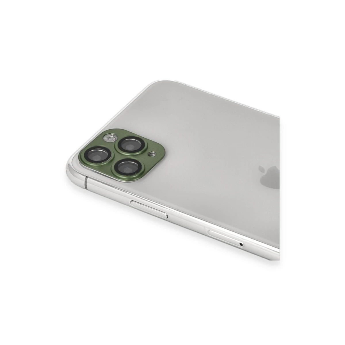 Apple iPhone 11 Pro Max Pers Alüminyum Kamera Lens - Yeşil