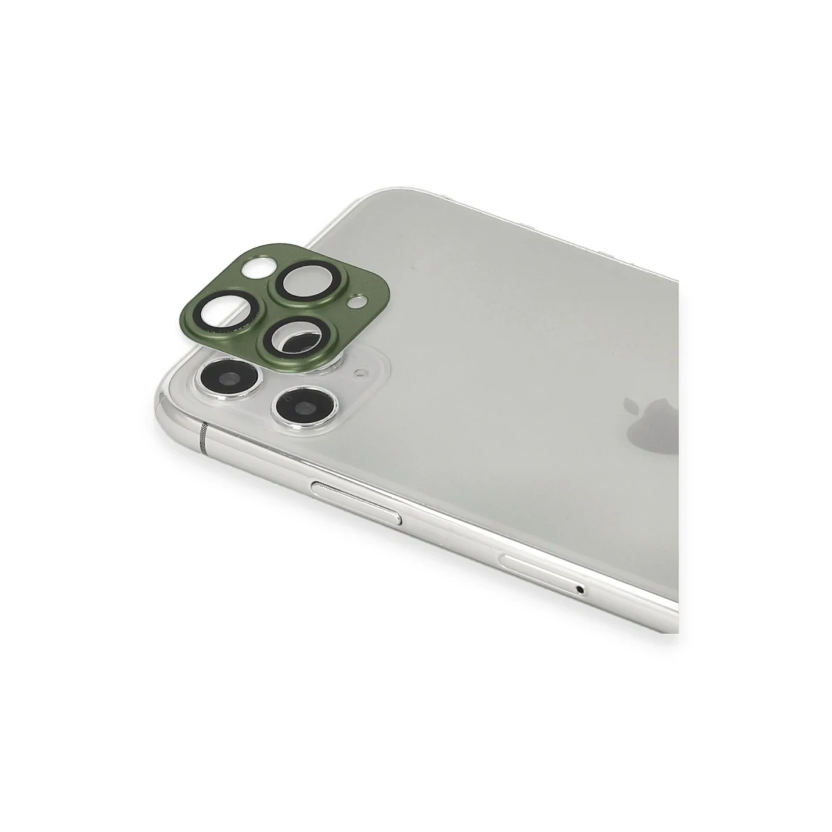 Apple iPhone 11 Pro Max Pers Alüminyum Kamera Lens - Yeşil