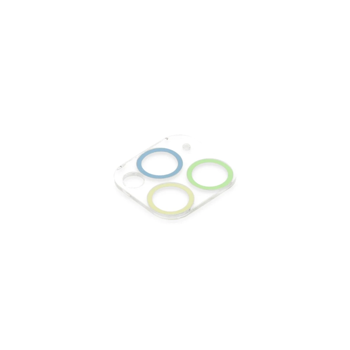 Apple iPhone 11 Pro Max Renkli Kamera Lens Koruma Cam - Yeşil-Sarı