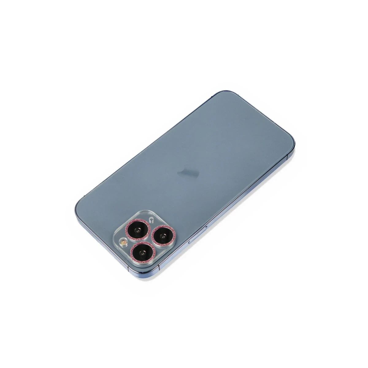 Apple iPhone 11 Pro Max Shine Kamera Lens Koruma Cam - Pembe