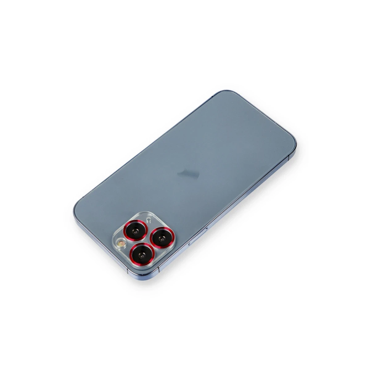 Apple iPhone 11 Pro Metal Kamera Lens Koruma Cam - Kırmızı