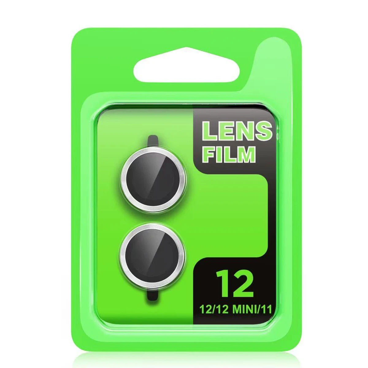 Apple iPhone 11 Raze Metal Kamera Lens - Gümüş