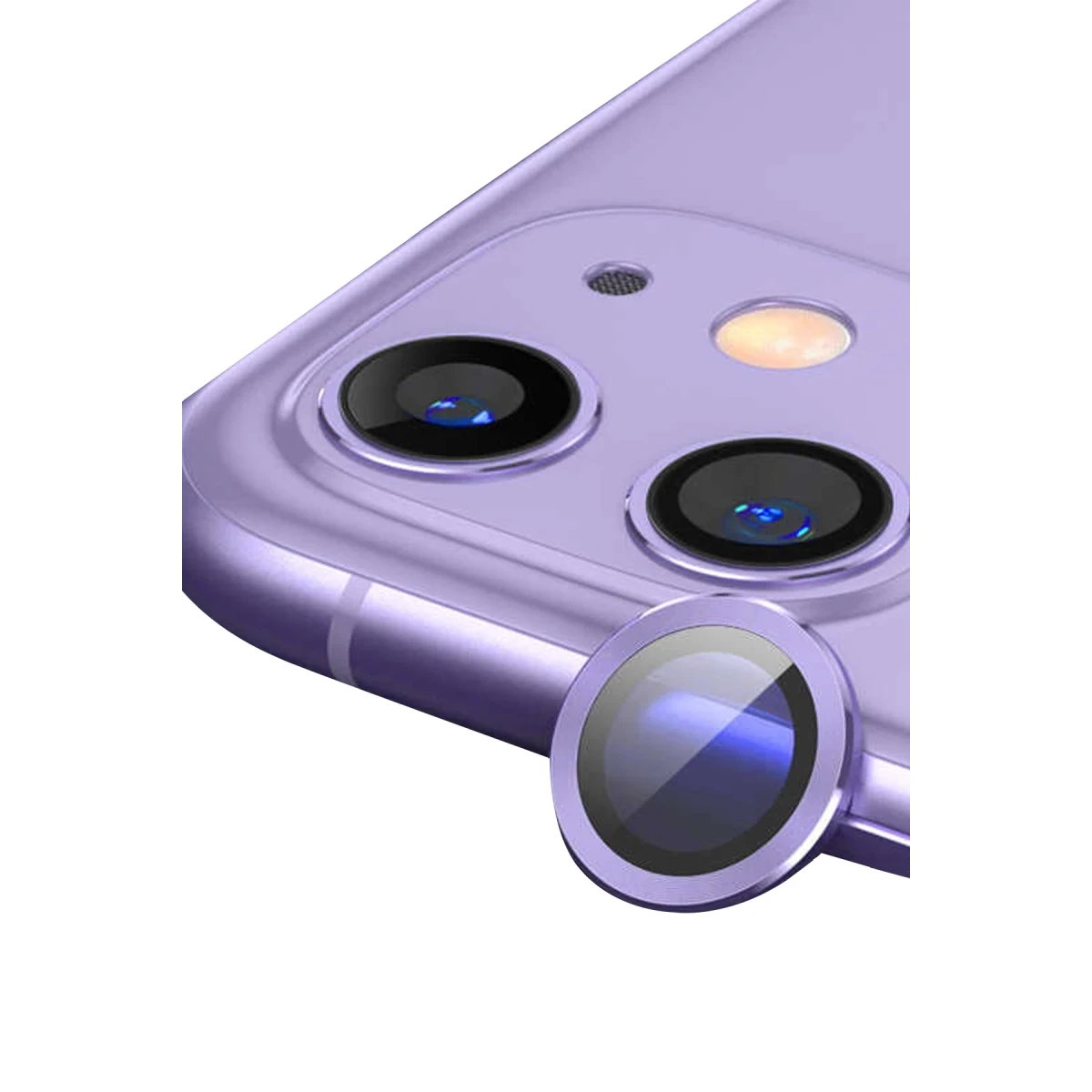 Apple iPhone 11 Raze Metal Kamera Lens - Mor