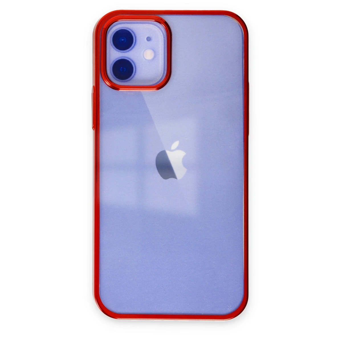 Apple iPhone 12 Kılıf Element Silikon - Kırmızı