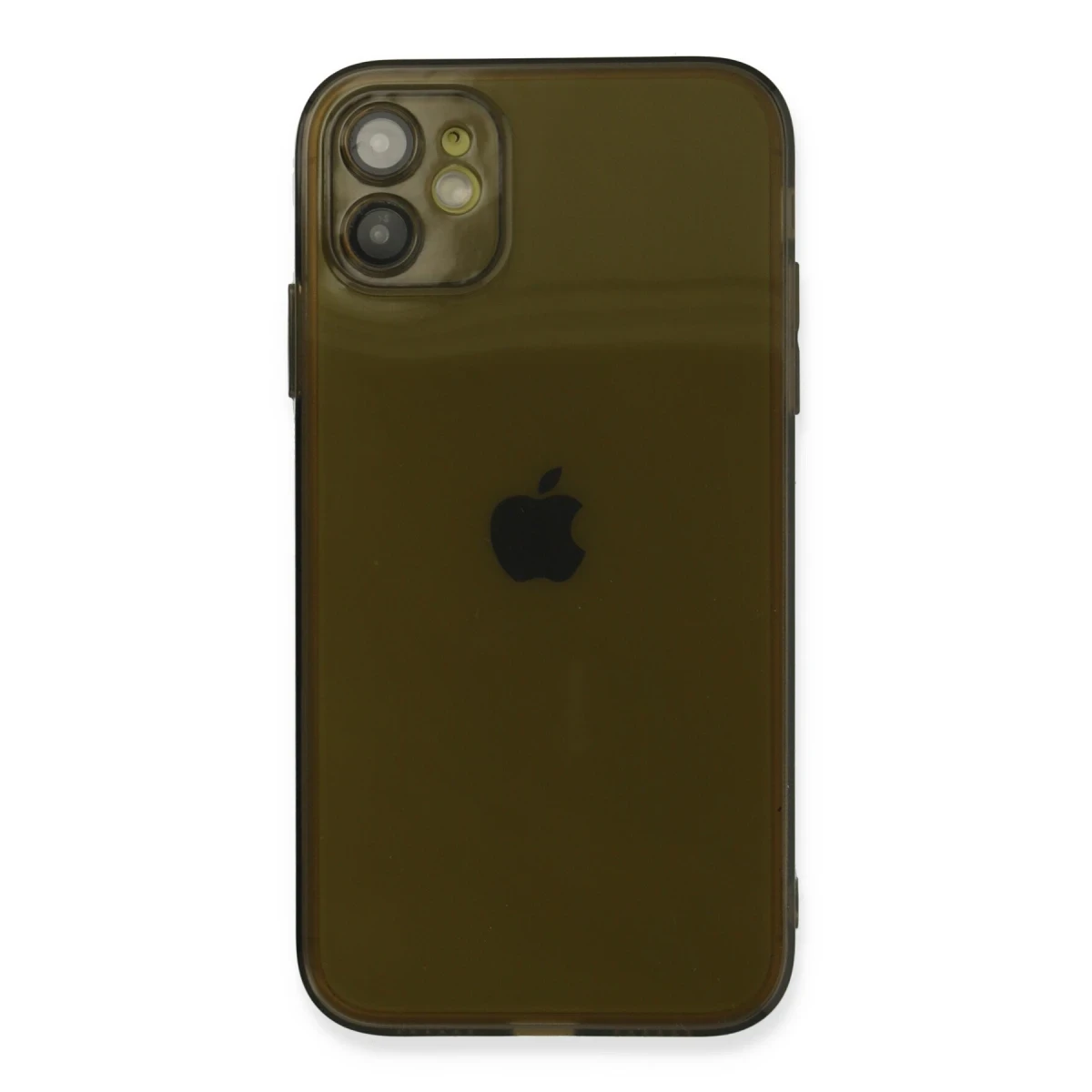Apple iPhone 12 Kılıf Fly Lens Silikon - Siyah