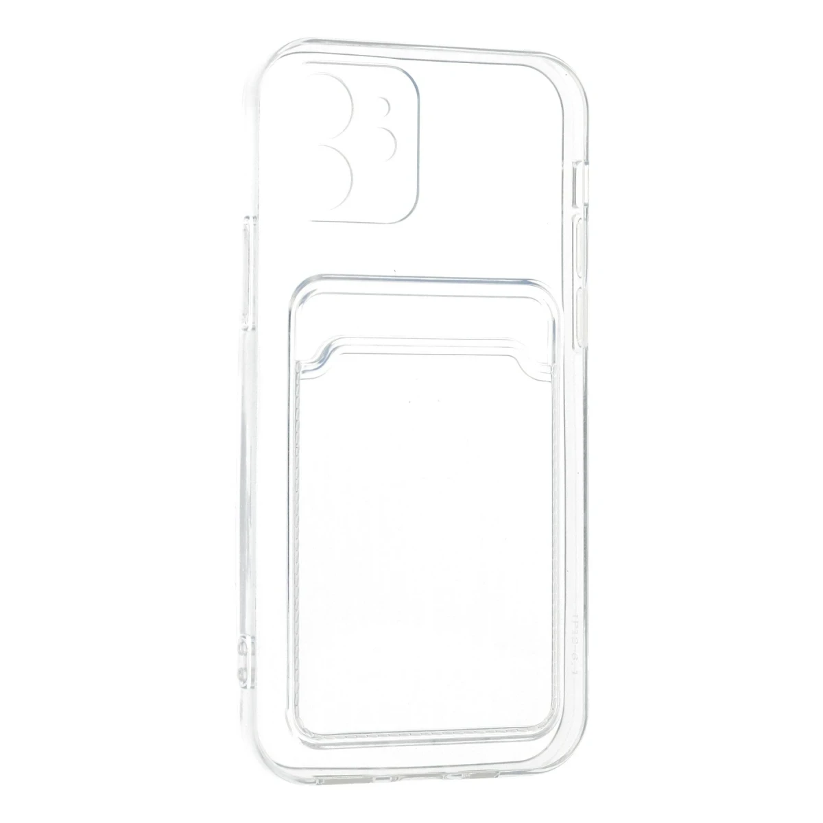 Apple iPhone 12 Kılıf Kart Şeffaf Silikon - Şeffaf