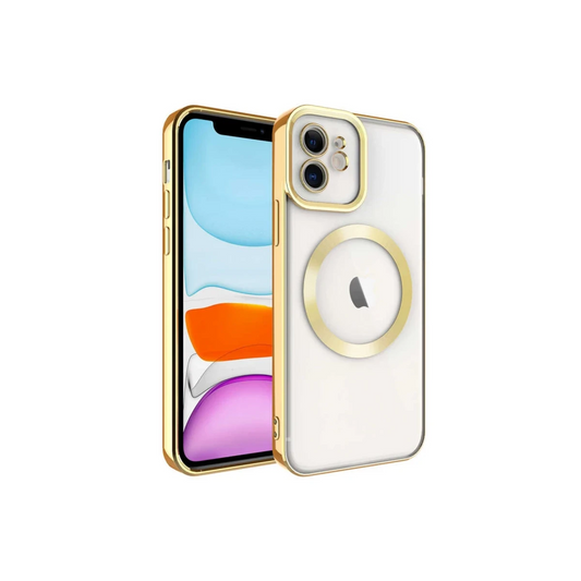 Apple iPhone 12 Kılıf Kross Magneticsafe Kapak - Gold