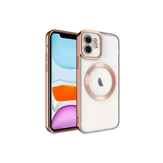 Apple iPhone 12 Kılıf Kross Magneticsafe Kapak - Rose