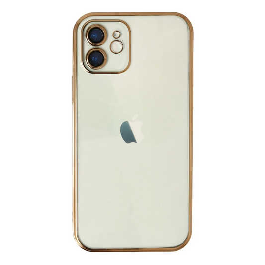 Apple iPhone 12 Kılıf Razer Lensli Silikon - Gold